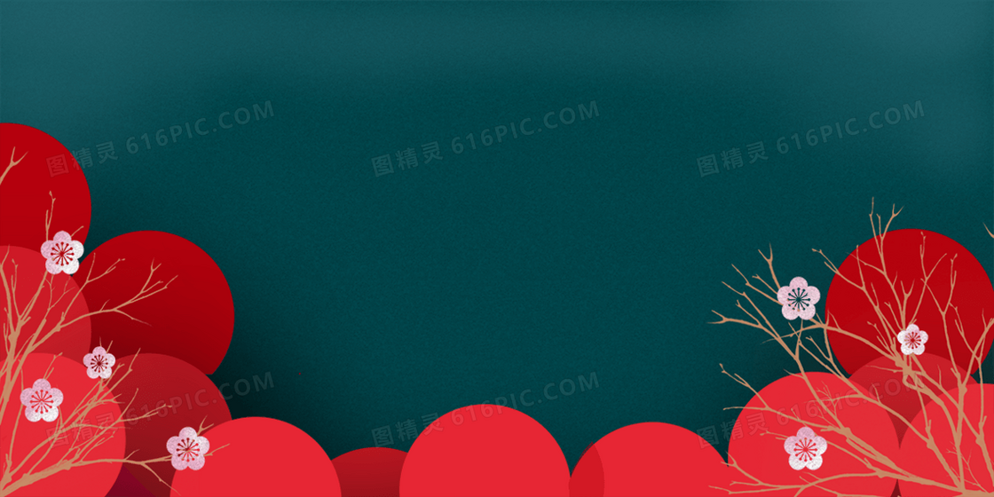 手绘质感简约中国风背景