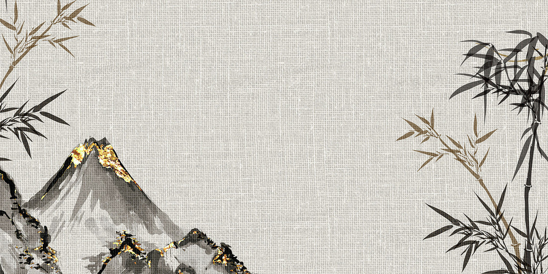 复古中国风梅兰竹菊系列之高洁竹子背景