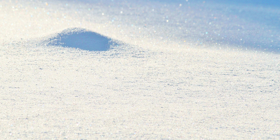 冬天雪地雪花雪堆摄影合成背景