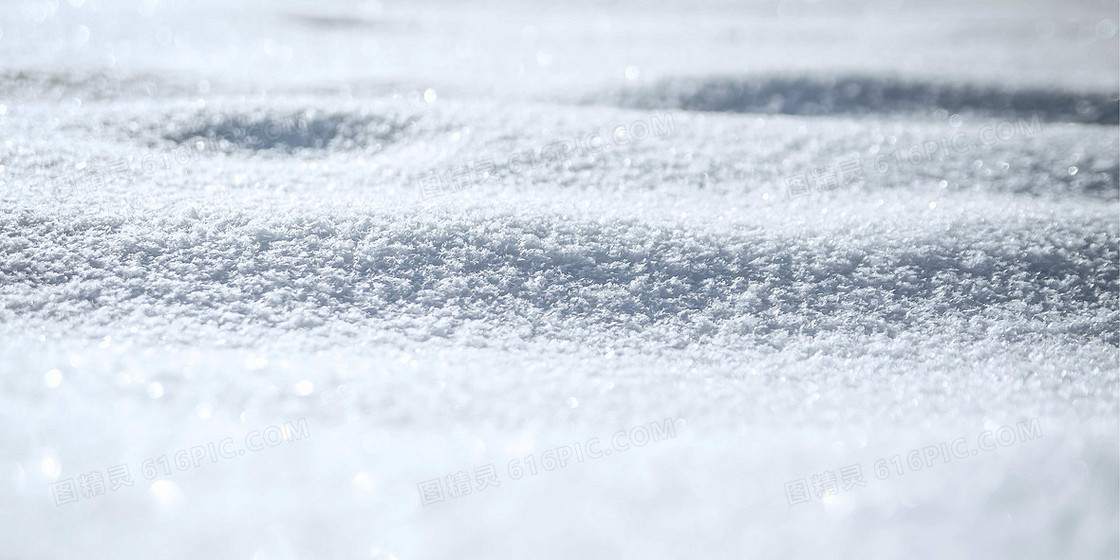 冬日雪地雪花简约摄影背景