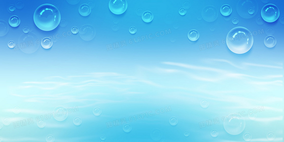 清新水珠水波纹简约背景