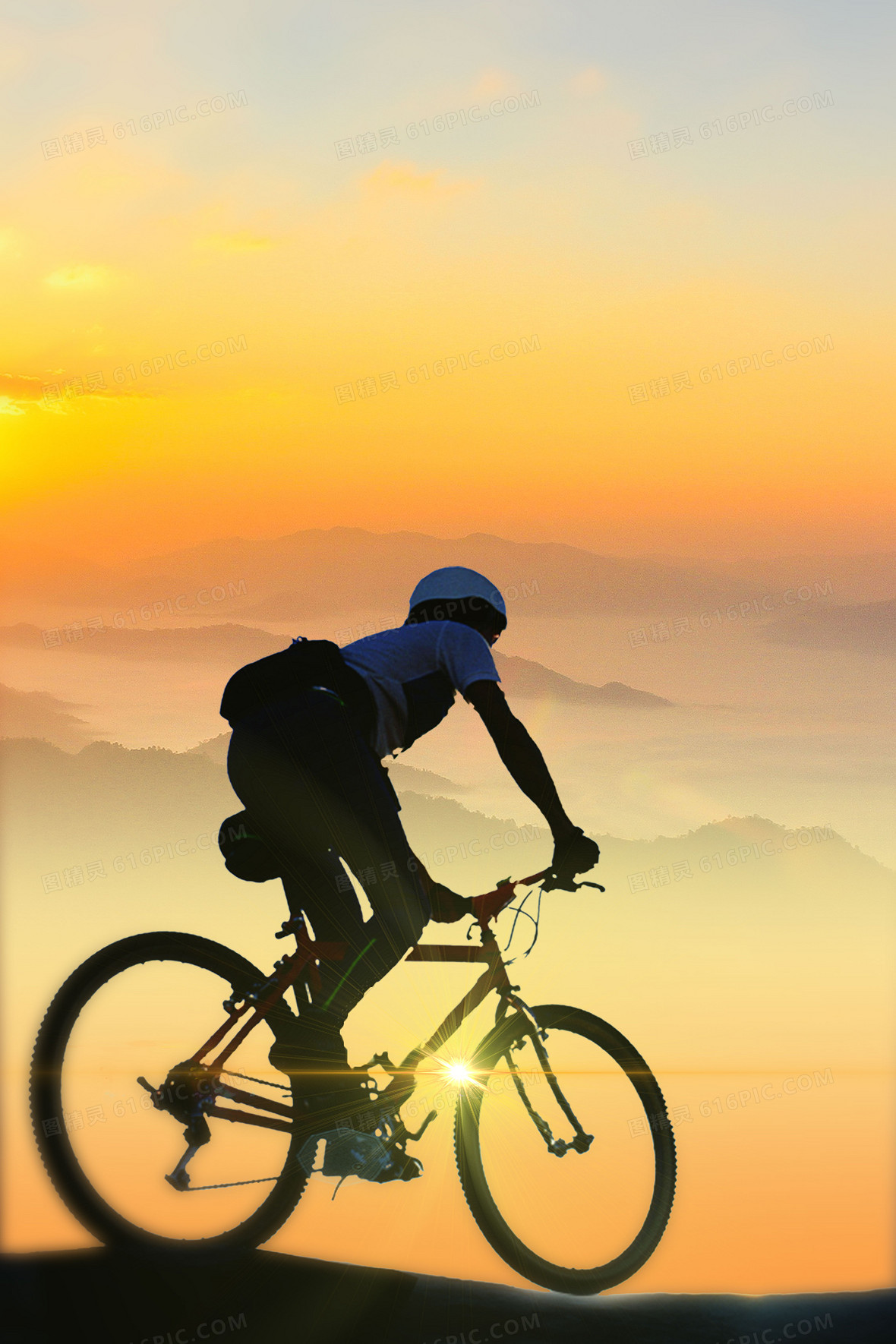 大气简约风世界骑行日摄影合成背景背景图片下载_3543x5315像素jpg