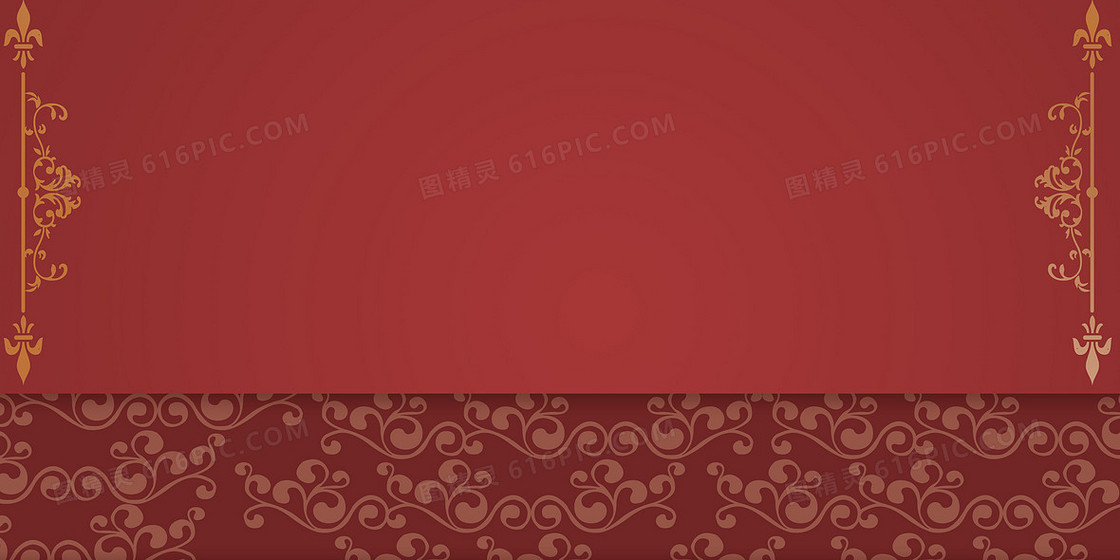 欧式邀请函花纹纹理背景