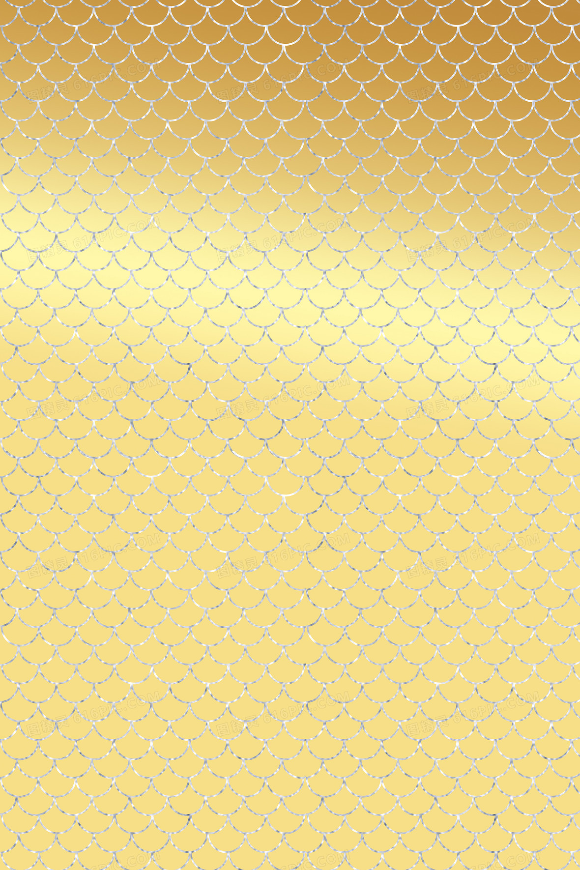 金色渐变鱼鳞背景
