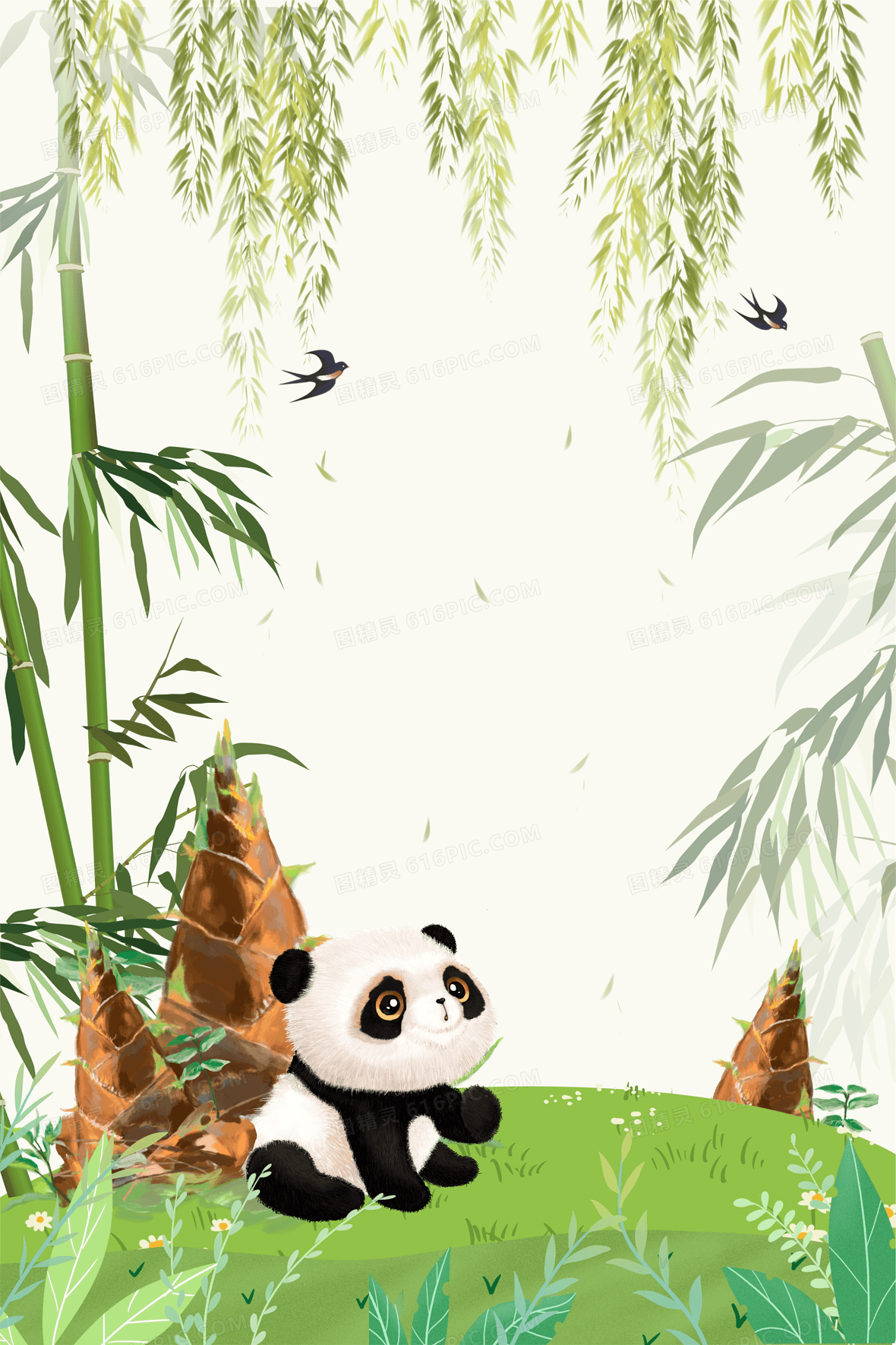 熊猫背景背景图片下载_免费高清熊猫背景背景设计素材_图精灵