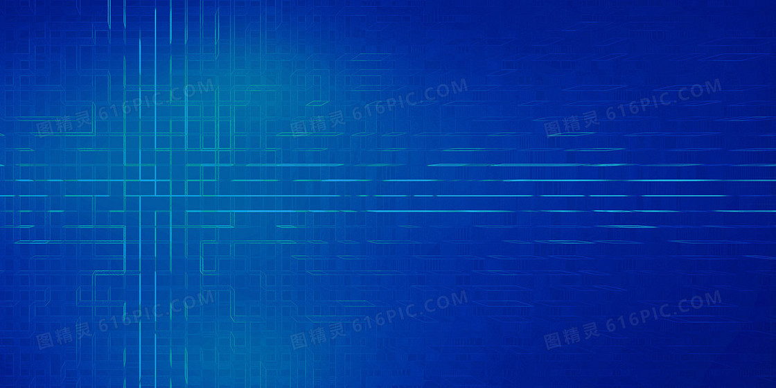 蓝色科技线条网络数据传输背景