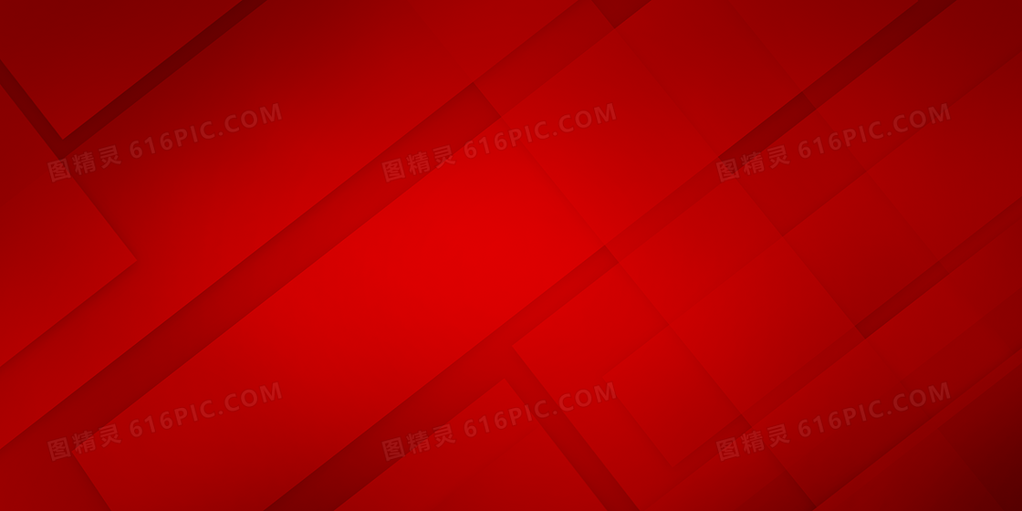 红色渐变几何简约背景