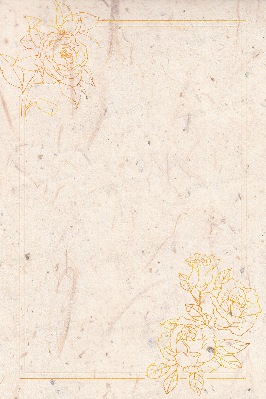 烫金花卉纹理背景