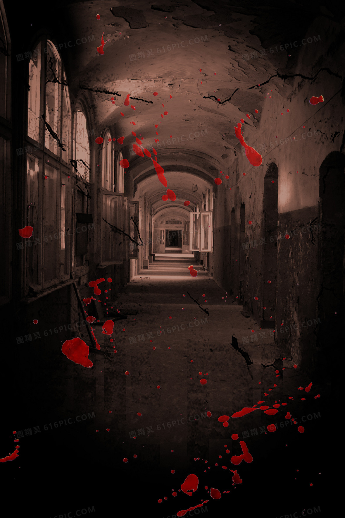 阴森恐怖剧本杀合成背景背景图片下载_3543x5315像素jpg格式_编号1ygf