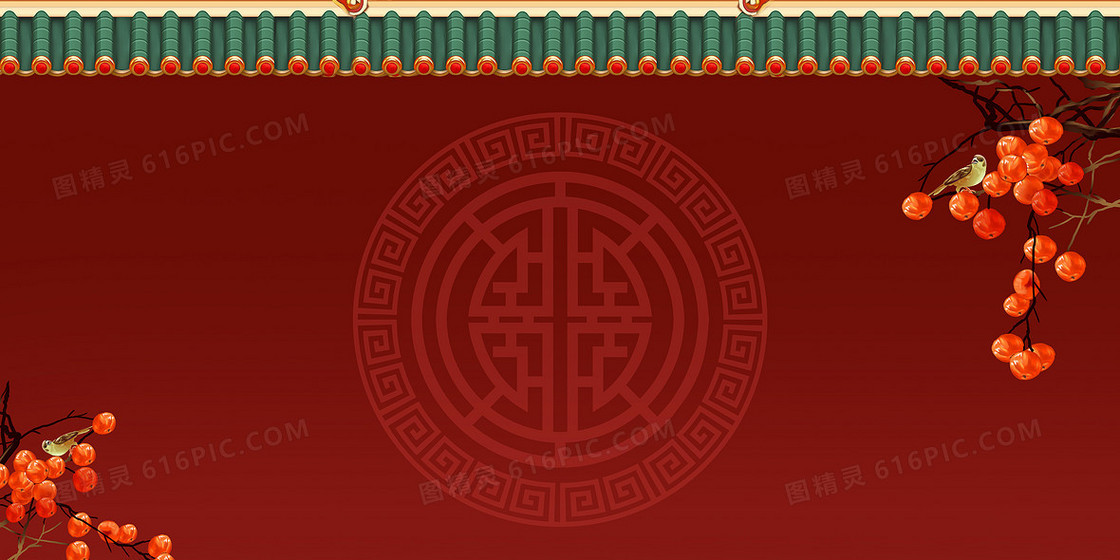 宫殿古风屋檐中国风背景