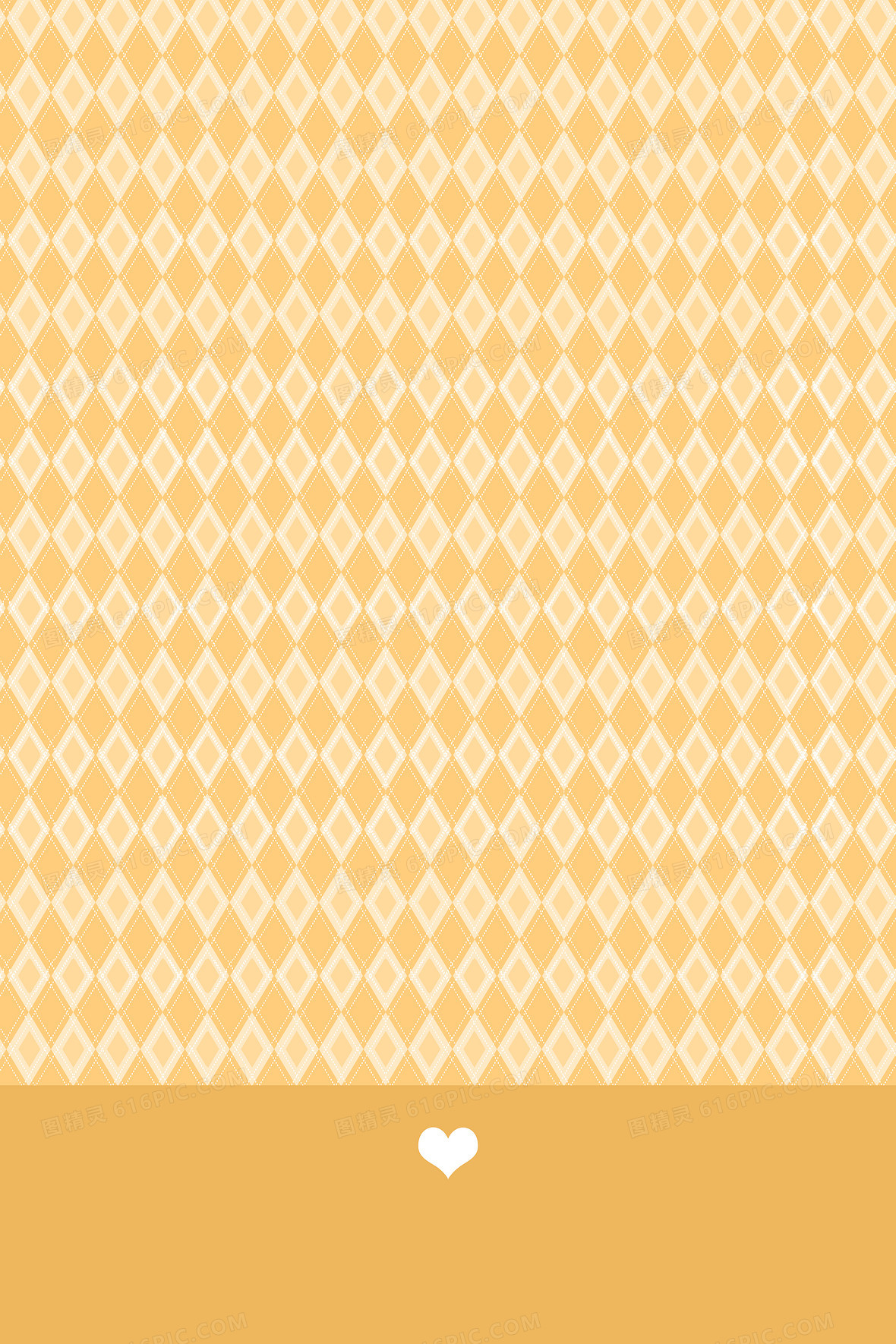 黄色质感菱形格子背景