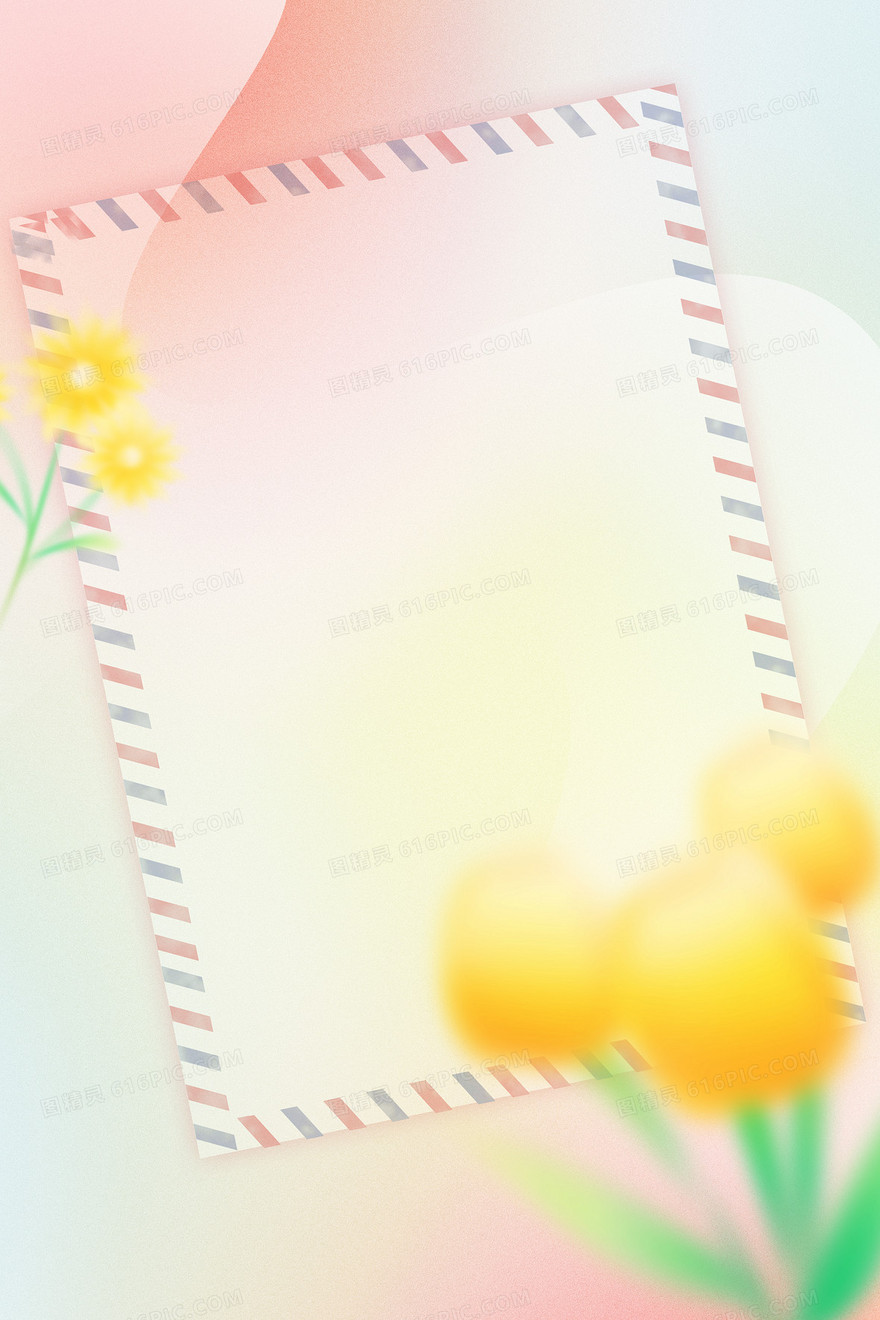 弥散风花卉背景
