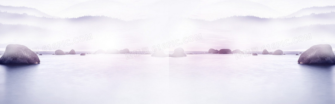 浅紫色背景banner