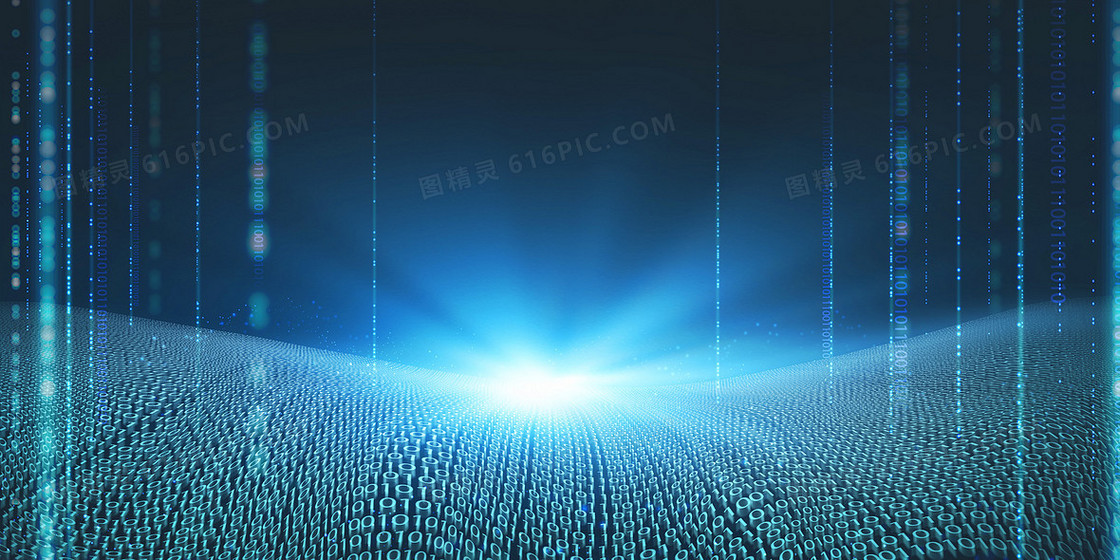 科技视觉空间光效线条氛围背景