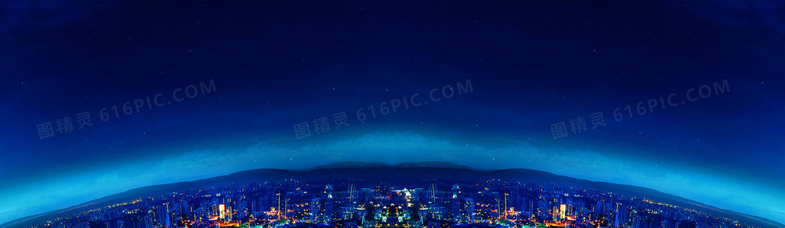 蓝色夜空淘宝海报背景