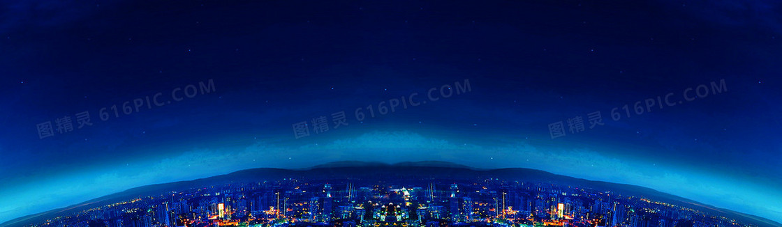 蓝色夜空淘宝海报背景