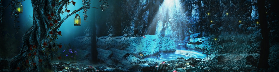 淘宝梦幻森林海报背景