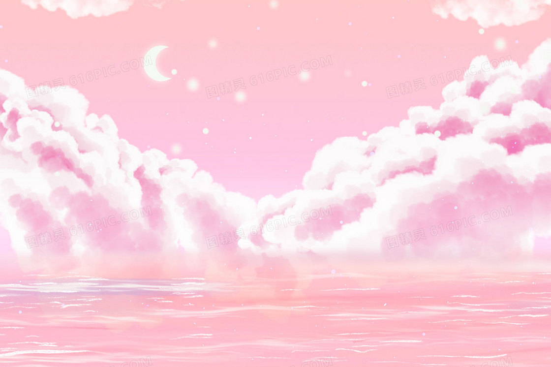 梦幻唯美星空手绘插画