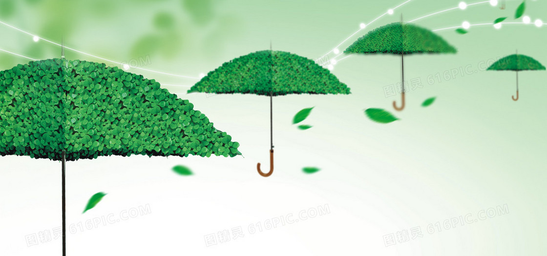 绿色健康护航背景