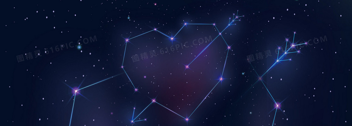 宇宙一箭穿心璀璨星光光点背景banner