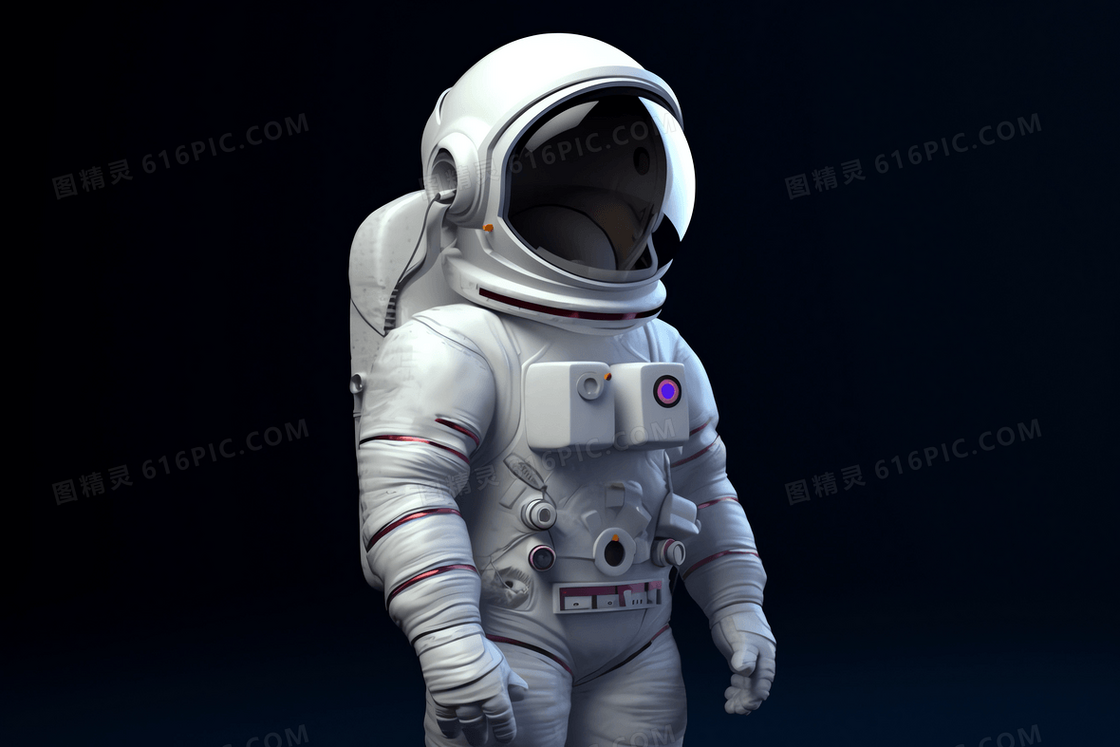 穿着宇航服的宇航员C4D模型