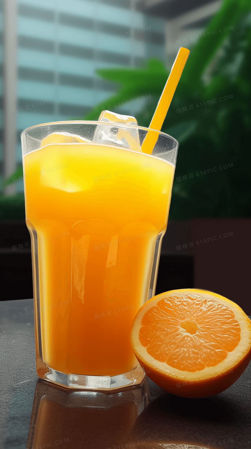酸甜可口健康饮料鲜榨橙汁