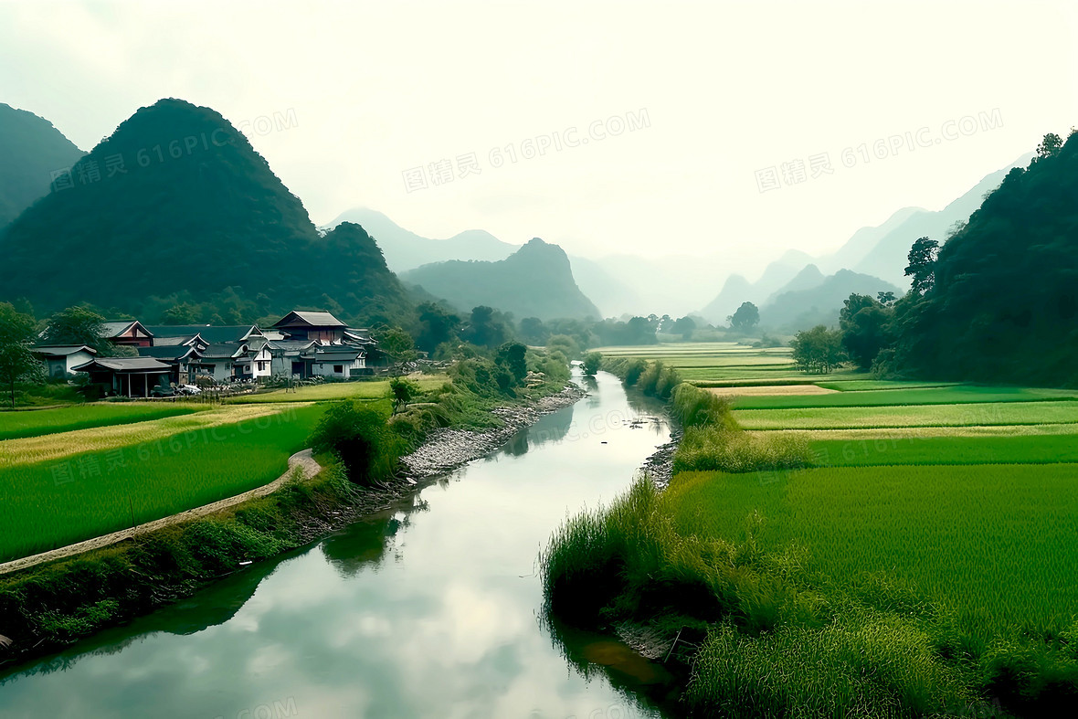 古村落背景图片下载_免费高清古村落背景设计素材_图精灵