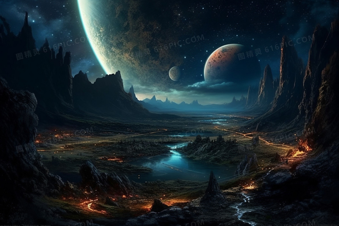 星河灿烂宇宙星空银河