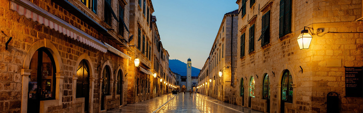 唯美大气街道灯光海报背景