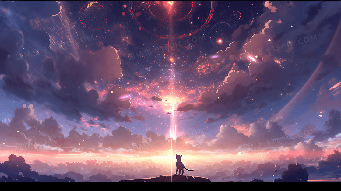 科技科幻宇宙星球探索插画