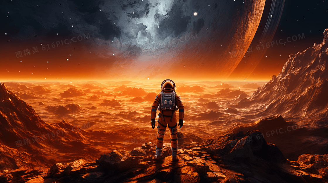 科技科幻宇航员探索宇宙