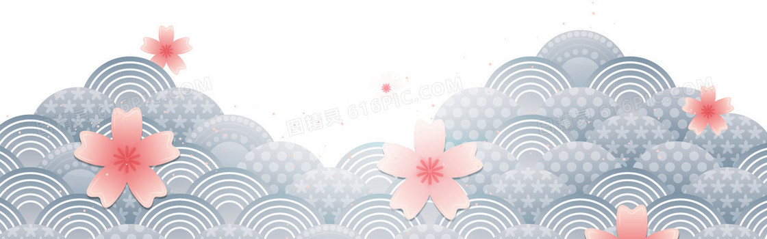 日式樱花背景图