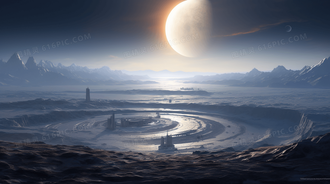 科技科幻星球宇宙插画