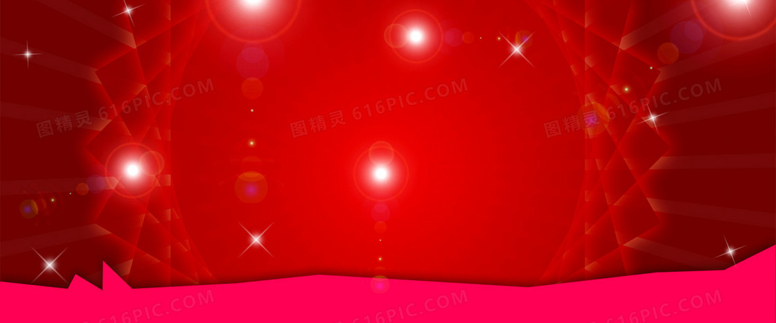 红色喜庆banner背景