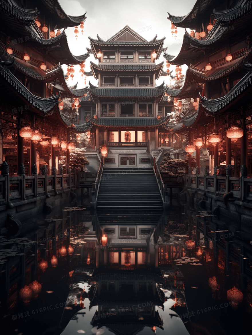 中国风古建筑风景摄影