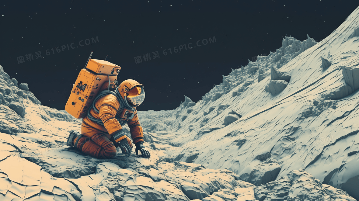 人类探月轨迹插画背景图片下载_2912x1632像素JPG格式_编号vjqfgr621_图精灵