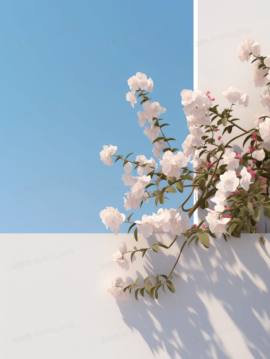 粉色唯美花瓣插画