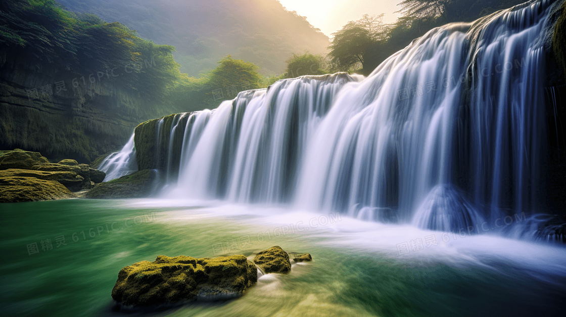 山川河流瀑布风景美景