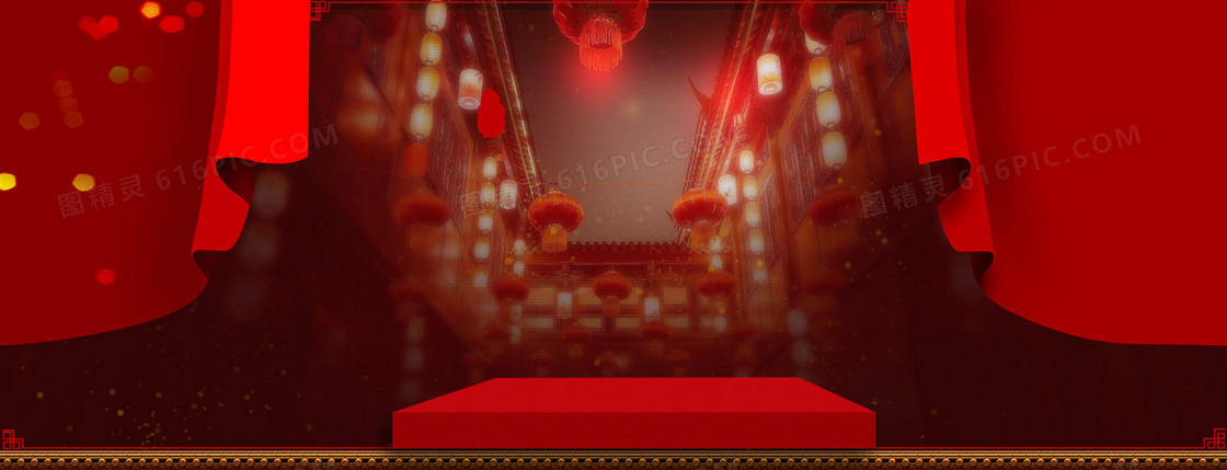 中国红节日背景