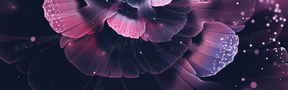 梦幻花朵背景