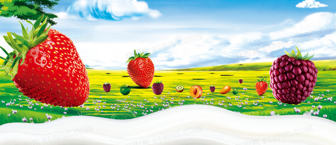 牛奶乳制品背景banner