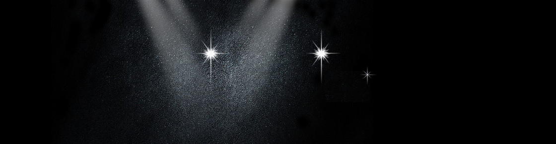 黑色背景 灯光 星星 闪亮 散粉 banner