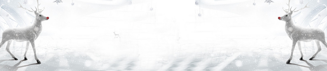 冬季雪景淘宝羽绒服小鹿背景banner