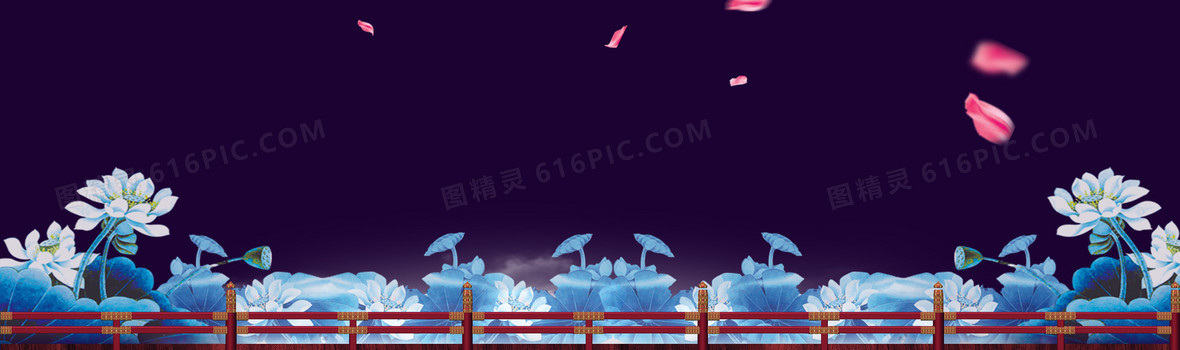 荷塘月色背景图片下载_免费高清荷塘月色背景设计素材_图精灵