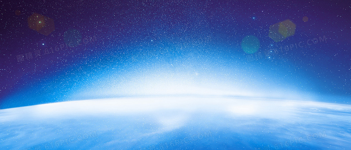 蓝色光效大气背景