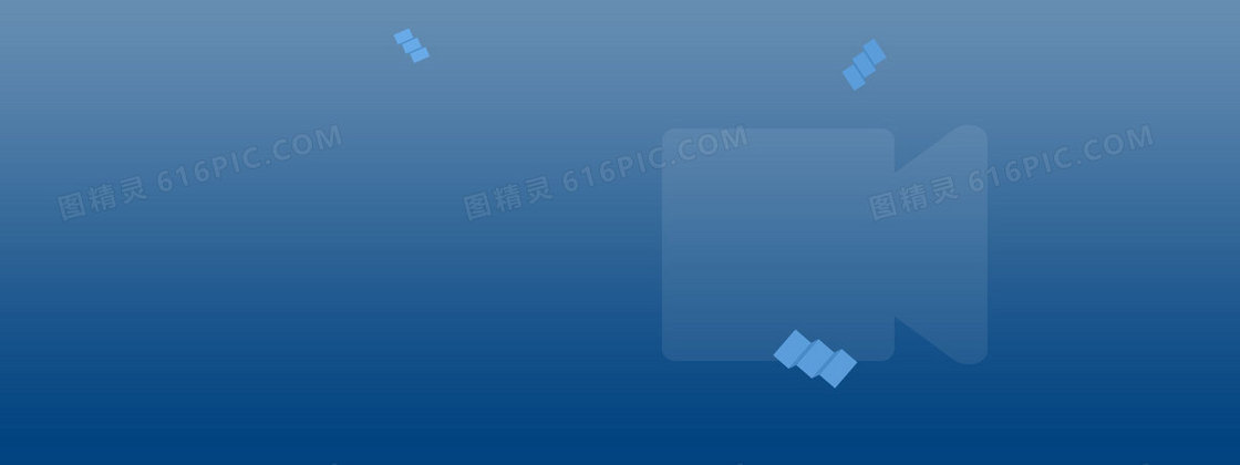 电商扁平视频图标背景banner