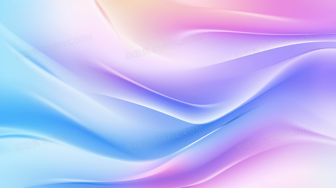 彩色渐变流体商务简约大气插画