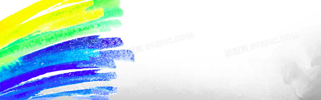 炫彩手绘背景 banner