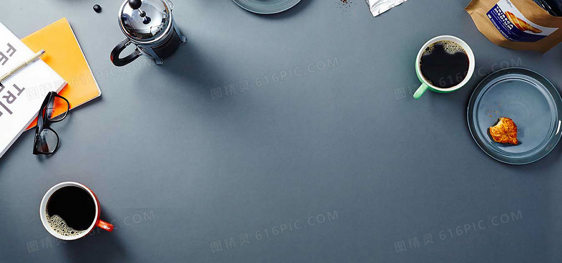 简约办公背景banner装饰
