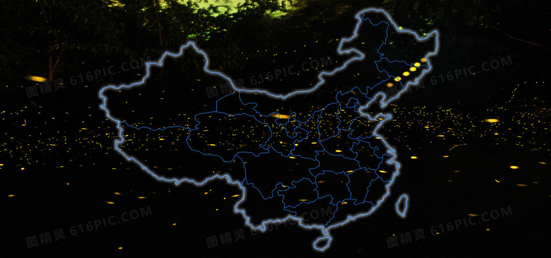 中国地图海报背景